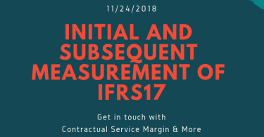 initial and subsequent measurement of IFRS17